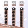 imageWORKPRO Magnetic Socket Organizer Set 3Piece Aluminum Alloy Socket Rail Heavy Duty Socket Holder Socket Rack Kit 14Inch x 12 Clips 38Inch x 10 Clips 12Inch x 10 Clips BlueChampagne