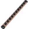 imageWORKPRO Magnetic Socket Organizer Set 3Piece Aluminum Alloy Socket Rail Heavy Duty Socket Holder Socket Rack Kit 14Inch x 12 Clips 38Inch x 10 Clips 12Inch x 10 Clips BlueChampagne