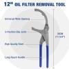 imageWORKPRO Oil Filter Wrench 12quot Oil Filter Removal Pliers Tools 5Position Adjustable Design Fits 212quot to 334quot in Diameter Ideal for Engine Filters Cars and Trucks12
