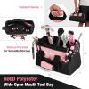 imageWORKPRO Pink Tool Set 277 PCS Home Repairing Tool Kit Pink Tool Bag with 13Inch Wide Mouth Open Storage Bag Portable Home Tool Kit Including Hammer Screwdriver and Household Tools  Pink Ribbon