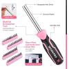 imageWORKPRO Pink Tool Set 277 PCS Home Repairing Tool Kit Pink Tool Bag with 13Inch Wide Mouth Open Storage Bag Portable Home Tool Kit Including Hammer Screwdriver and Household Tools  Pink Ribbon