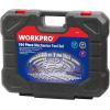 imageWORKPRO Socket Wrench Set 164piece Mechanics Tool Kit 14 Inch 38 Inch and 12 Inch Drive Quick Release Ratchet Metric and Standard 6Point 12Point Sockets with Blow Molded Case