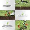 imageWORKPRO Stand Up Weed Puller Tool Garden Dandelion Weeder Puller with Ergonomic 39quot Long Handle 4 Claws Steel Head ampamp Foldable Foot Pedal Heavy Duty Root Remover Tool Without Bending or Kneeling