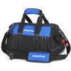 imageWORKPRO 16inch Wide Mouth Tool Bag with Water Proof Molded BaseBlackBlue