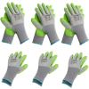 imageWORKPRO 6 Pairs Garden Gloves Work Glove with Eco Latex Palm Coated Working Gloves for Weeding Digging Raking and PruningMLarge