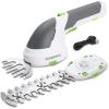 imageWORKPRO Cordless Grass Shear ampamp Shrubbery Trimmer  2 in 1 Handheld 72V Electric Grass Trimmer Hedge ShearsGrass Cutter Rechargeable LithiumIon Battery and TypeC Cable IncludedWhite