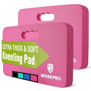 imageWORKPRO Extra Thick Kneeling Pad Soft Foam Cushioning for Knee Large Foam Kneeler Mat for Gardening Bathing Baby Workout Supplies 175 x 11 x 15 in BlackPink