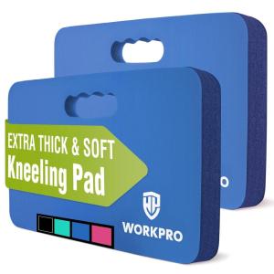 imageWORKPRO Extra Thick Kneeling Pad Soft Foam Cushioning for Knee Large Foam Kneeler Mat for Gardening Bathing Baby Workout Supplies 175 x 11 x 15 in BlackBlue
