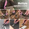 imageWORKPRO 2in1 Folding KnifeUtility Knife  Gifts for Dad QuickChange Box Cutter with Belt Clip and Liner Lock Extra 10 SK5 Blades IncludedPink G10