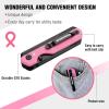 imageWORKPRO 2in1 Folding KnifeUtility Knife  Gifts for Dad QuickChange Box Cutter with Belt Clip and Liner Lock Extra 10 SK5 Blades IncludedPink G10