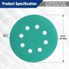 imageWORKPRO 150piece Premium Sanding Discs Set 5quot 8Hole Polyester Film Hook and Loop Sandpaper 10 Grades Include 60 80 100 120 150180 240 320 400 600 Grits for Random Orbital Sander Green150