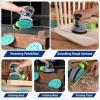 imageWORKPRO 150piece Premium Sanding Discs Set 5quot 8Hole Polyester Film Hook and Loop Sandpaper 10 Grades Include 60 80 100 120 150180 240 320 400 600 Grits for Random Orbital Sander Green150