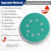 imageWORKPRO 150piece Premium Sanding Discs Set 5quot 8Hole Polyester Film Hook and Loop Sandpaper 10 Grades Include 60 80 100 120 150180 240 320 400 600 Grits for Random Orbital Sander Green150