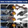 imageWORKPRO 22Piece Ratcheting Combination Wrench Set 72 Teeth Combo Ratchet Wrenches Set with Organizer Box Metric 618mm ampamp SAE 1434quotFlexhead  Nickel Plating