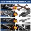 imageWORKPRO 22Piece Ratcheting Combination Wrench Set 72 Teeth Combo Ratchet Wrenches Set with Organizer Box Metric 618mm ampamp SAE 1434quotRegular  Nickel Plating