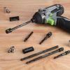 imageWORKPRO 9Piece Socket Adapter Extension Set 14 38 12Inch Drive 14Inch Hex Shank Impact Grade Extension Bit With Holder For Power Drill ampamp Impact Driver6Piece