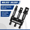 imageWORKPRO 9Piece Socket Adapter Extension Set 14 38 12Inch Drive 14Inch Hex Shank Impact Grade Extension Bit With Holder For Power Drill ampamp Impact Driver3Piece