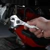 imageWORKPRO Adjustable Wrench 10inch Heavy Duty Spanner with InchMetric Scale Premium CrV Steel Chrome PlatedSilver