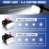 imageWORKPRO Bike Lights Set 813 Modes Rechargeable Bicycle Light Set Ultra Bright IP65 Waterproof Bike Lights for Night Riding 1200mAh Bike Headlight and Tail Light ReflectorsBlack