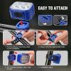 imageWORKPRO Bike Lights Set 813 Modes Rechargeable Bicycle Light Set Ultra Bright IP65 Waterproof Bike Lights for Night Riding 1200mAh Bike Headlight and Tail Light ReflectorsBlue