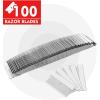 imageWORKPRO 100Pack Single Razor Edge Blades Industrial Scraper Razor Blades High Carbon Steel One Edge Razor Blades100pc