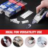 imageWORKPRO 100Pack Single Razor Edge Blades Industrial Scraper Razor Blades High Carbon Steel One Edge Razor Blades200pc