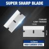 imageWORKPRO 100Pack Single Razor Edge Blades Industrial Scraper Razor Blades High Carbon Steel One Edge Razor Blades50pc