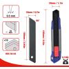 imageWORKPRO 18mm Retractable Utility Knife Heavy Duty Snapoff Box Cutter with 10Piece SK5 Blades for Cartons Cardboard and Boxes Perfect for Office and Home Use