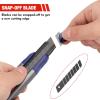 imageWORKPRO 18mm Retractable Utility Knife Heavy Duty Snapoff Box Cutter with 10Piece SK5 Blades for Cartons Cardboard and Boxes Perfect for Office and Home Use