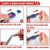imageWORKPRO 18mm Retractable Utility Knife Heavy Duty Snapoff Box Cutter with 10Piece SK5 Blades for Cartons Cardboard and Boxes Perfect for Office and Home Use