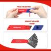 imageWORKPRO 18mm Retractable Utility Knife Heavy Duty Snapoff Box Cutter with 10Piece SK5 Blades for Cartons Cardboard and Boxes Perfect for Office and Home Use