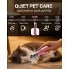 imageWORKPRO 6Speed Dog Nail Grinder Pet Nail Grinder for Small Medium and Large Dogs and Cats 70 Accessories Rotary Tool with TypeC Charging Cable and Storage Bag for Sanding Carving and PolishingPink