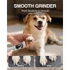 imageWORKPRO 6Speed Dog Nail Grinder Pet Nail Grinder for Small Medium and Large Dogs and Cats 70 Accessories Rotary Tool with TypeC Charging Cable and Storage Bag for Sanding Carving and PolishingWhite