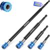 imageWORKPRO Drill Bit Extension Set 4Pcs Magnetic Drill Screwdriver Bit Holder Extender with Aluminum Sleeve 14 Inch Hex Quick Release Bit Holder for Drill in 238quot4quot6quot124PCS 238 4 6 12