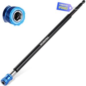 imageWORKPRO Drill Bit Extension Set 4Pcs Magnetic Drill Screwdriver Bit Holder Extender with Aluminum Sleeve 14 Inch Hex Quick Release Bit Holder for Drill in 238quot4quot6quot121PC 12