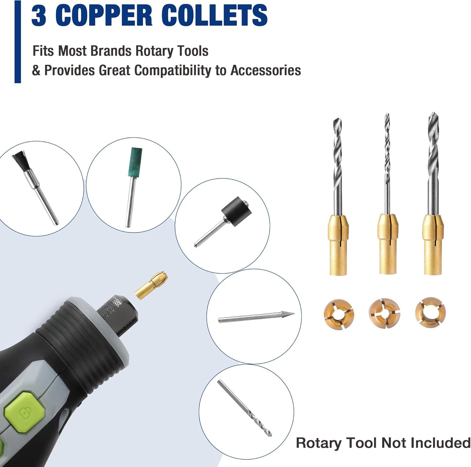 imageWORKPRO 476PCS Rotary Tool Accessories Kit Rotary Tool Bits for Easy Cutting Sanding Grinding Carving Polishing Drilling and Engraving476Piece Rotary Tool Attachments