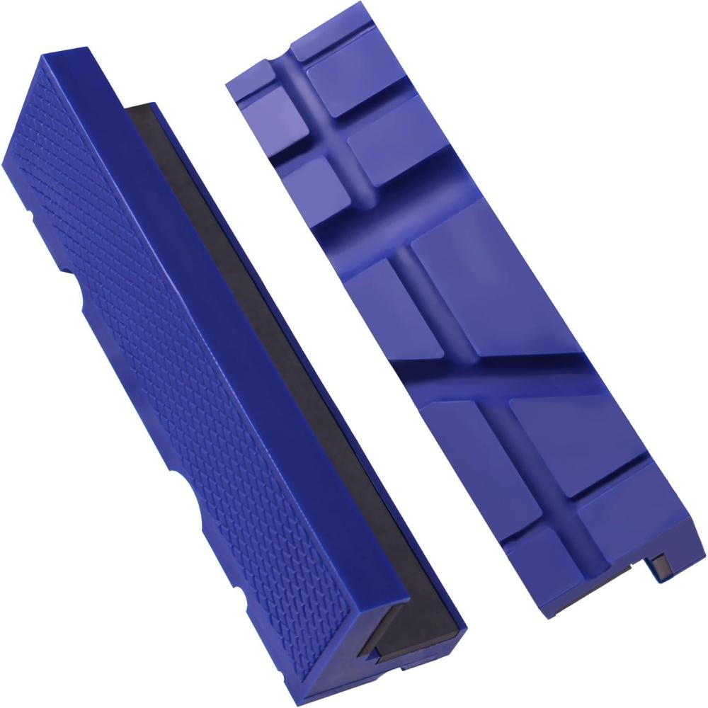 imageWORKPRO 6quot Magnetic Vise Jaw Pads TPU Soft Grips with DualSided VGroove ampamp Flat Design Ideal for Drill Press Bench Clamp Metalworking and Woodworking6