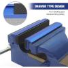 imageWORKPRO 2Pair Vise Jaw Pads 6 inch ampamp 55 inch Magnetic Vice Jaw Covers Protectors 512 inch MultiGroove Jaw Pads and 6 inch Aluminum Pads Set