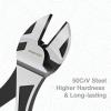 imageWORKPRO 6 Wire Cutters Heavy Duty CRV Steel Diagonal Pliers for Cutting Wires Craft Comfort Grip Handle7inch