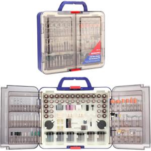 imageWORKPRO 476PCS Rotary Tool Accessories Kit Rotary Tool Bits for Easy Cutting Sanding Grinding Carving Polishing Drilling and Engraving476Piece Rotary Tool Attachments