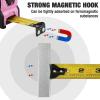 imageWORKPRO 25FT Tape Measure 18 Fractions Easy Read Measuring Tape Retractable Nylon Coating Measurement Tape Accuracy 132 Magnetic Hook Belt Clip Rubber Protective CasingPink