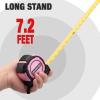 imageWORKPRO 25FT Tape Measure 18 Fractions Easy Read Measuring Tape Retractable Nylon Coating Measurement Tape Accuracy 132 Magnetic Hook Belt Clip Rubber Protective CasingPink
