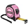 imageWORKPRO 25FT Tape Measure 18 Fractions Easy Read Measuring Tape Retractable Nylon Coating Measurement Tape Accuracy 132 Magnetic Hook Belt Clip Rubber Protective CasingPink