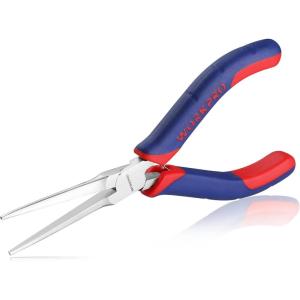 imageWORKPRO 6quot Needle Nose Pliers Smooth Jaw Mini Long Nose Pliers with Comfort Grip Handles Jewelry Pliers for Wire Wrapping Crafts Jewelry Making Supplies