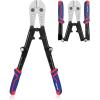 imageWORKPRO 14Inch Bolt Cutter TriMaterial Handle with Comfort Grip Chrome Molybdenum Steel Blade for Rods Bolts Rivets Wires Cables and ChainsFoldable 18