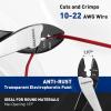 imageWORKPRO 95quot Wire CutterCrimper Wire CrimpingCutting Tool for 1022 AWG Terminals and Connectors Designed for Insulated and NonInsulated Connections