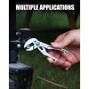 imageWORKPRO Mini Water Pump Pliers 4Inch Groove Joint Pliers Fast Adjustable Tongue and Groove Pliers with 15Position PushLock VJaw for MultiSurface Grip Ideal for Tight Spaces and Versatile UseSliver