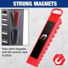 image:imageWORKPRO 2Pack Magnetic Wrench Organizer 12Piece Wrench Holder Set for Tool Box Drawer Wrenches Rack Tool Trays SAE14  1516 and Metric6mm24mmGripper magnetic wrench organizer2PC