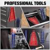 image:imageWORKPRO 2Pack Magnetic Wrench Organizer 12Piece Wrench Holder Set for Tool Box Drawer Wrenches Rack Tool Trays SAE14  1516 and Metric6mm24mmGripper wrench organizer4PC