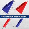 image:imageWORKPRO 2Pack Magnetic Wrench Organizer 12Piece Wrench Holder Set for Tool Box Drawer Wrenches Rack Tool Trays SAE14  1516 and Metric6mm24mmGripper wrench organizer4PC